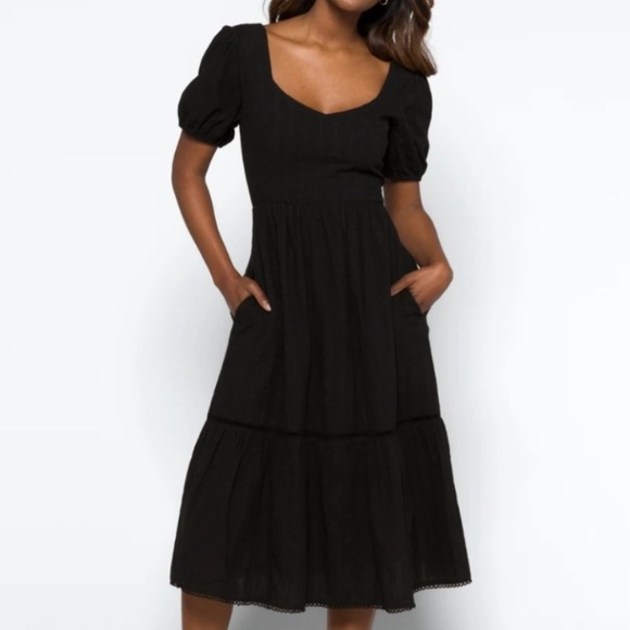 Lost + Wander Dresses & Skirts - Lost + Wander Black Midi Dress
